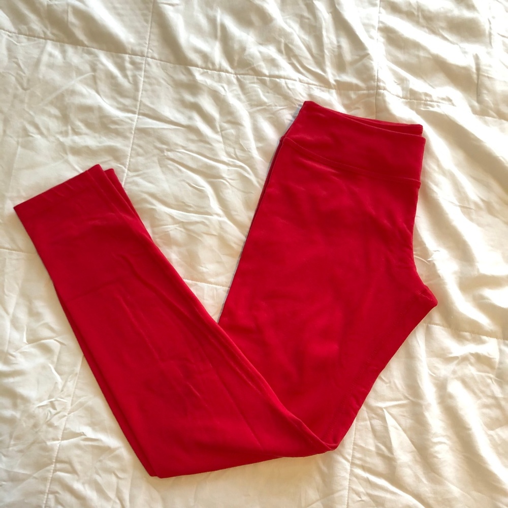 Beyond Yoga Red Leggings L
